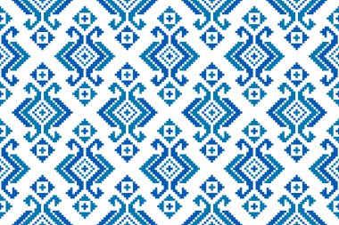 Kumaş Aztek desenli arka plan. Geleneksel geometrik etnik doğulu kusursuz desen. Meksika usulü. Duvar kağıdı, illüstrasyon, kumaş, giysi, halı, tekstil, batik, nakış için tasarım.