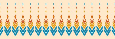 Sınır etnik kilise desenli sanat. Halk nakışı, ve Meksika tarzı. Aztek geometrik süs izi. Arkaplan, illüstrasyon, kumaş, giysi, tekstil, baskı, batik için tasarım.