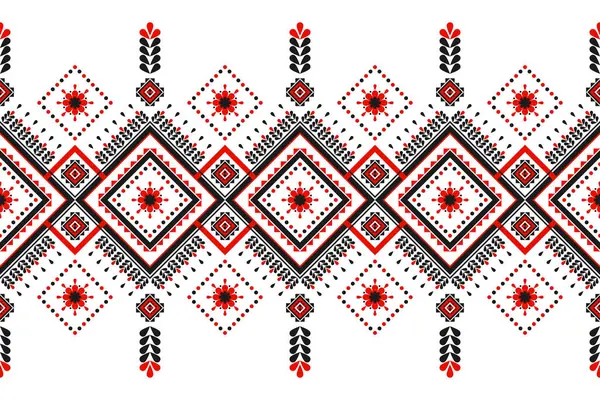 Kumaş çiçek desenli sanat. Geometrik etnik düzen kabilesel olarak kusursuz. Arkaplan, duvar kağıdı, vektör illüstrasyonu, kumaş, giysi, halı, tekstil, batik, nakış için tasarım.