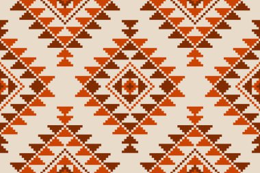 Kumaş Meksika tarzı. Geometrik etnik düzen kabilesel olarak kusursuz. Aztek sanat süsü baskısı. Arkaplan, duvar kağıdı, illüstrasyon, kumaş, giysi, halı, tekstil, batik, nakış için tasarım.