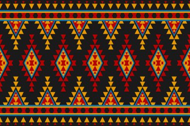 Halı kabile desenli sanat. Geometrik etnik kalıplar geleneksel. Amerikan, Meksika tarzı. Arkaplan, duvar kağıdı, illüstrasyon, kumaş, giysi, halı, tekstil, batik, nakış için tasarım.