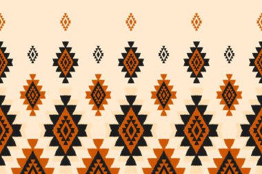 Kabilede etnik faks kusursuzdur. Aztek geometrik etnik süs baskısı. Ikat şablonu. Arkaplan, duvar kağıdı, illüstrasyon, kumaş, giysi, halı, tekstil, batik, nakış için tasarım.