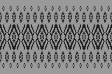 Halı etnik örgü sanatı. Kabilede kusursuz bir düzen var. Aztek geometrik süs izi. Arkaplan, duvar kağıdı, illüstrasyon, kumaş, giysi, halı, tekstil, batik, nakış için tasarım.