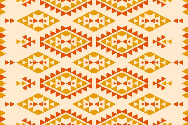 Halı Etnik Şablon Sanatı. Geometrik etnik örgü, kabilesel düzende kusursuz desen. Meksika usulü. Arkaplan, duvar kağıdı, illüstrasyon, kumaş, giysi, halı, tekstil, batik, nakış için tasarım.