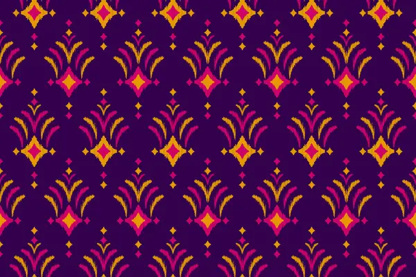 Motif güzel etnik Ikat sanatı. Etnik, pürüzsüz bir model. Aztek geometrik sanat süsü baskısı. Amerikan, Meksika tarzı. Arkaplan, duvar kağıdı, kumaş, giysi, halı, batik, nakış için tasarım.
