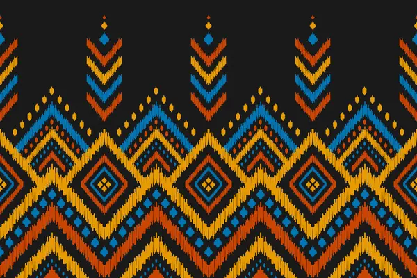 Kabilede etnik faks kusursuzdur. Aztek geometrik etnik süs baskısı. Ikat şablonu. Arkaplan, duvar kağıdı, illüstrasyon, kumaş, giysi, halı, tekstil, batik, nakış için tasarım.