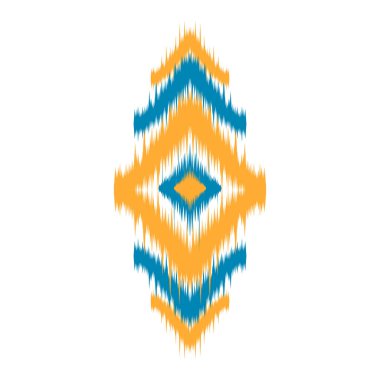 Etnik model sanatı. Amerikan, Meksika tarzı. Geçmişi Aztek kabilesi süsü. Kumaş, giysi, tekstil, logo, sembol tasarımı.