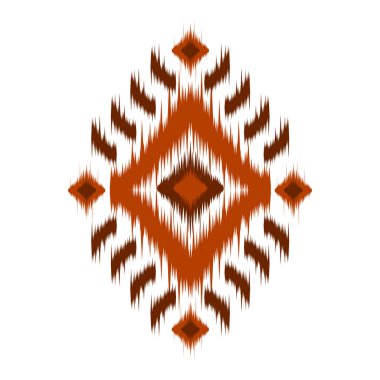 Etnik model sanatı. Amerikan, Meksika tarzı. Geçmişi Aztek kabilesi süsü. Kumaş, giysi, tekstil, logo, sembol tasarımı.