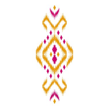 Etnik model sanatı. Amerikan, Meksika tarzı. Geçmişi Aztek kabilesi süsü. Kumaş, giysi, tekstil, logo, sembol tasarımı.