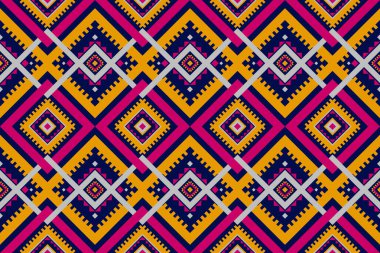 Güzel halı etnik sanat. Geometrik etnik düzen kabilesel olarak kusursuz. Amerikan, Meksika tarzı. Arkaplan, duvar kağıdı, illüstrasyon, kumaş, giysi, halı, tekstil, batik, nakış için tasarım.