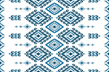Güzel etnik kabile sanatı. Etnik faks kusursuz desen. Amerikan ve Meksika tarzı. Arkaplan, duvar kağıdı, illüstrasyon, kumaş, giysi, halı, tekstil, batik, nakış için tasarım.