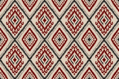 Kumaş etnik model sanat. Kabilede kusursuz bir düzen var. Amerikan, Meksika tarzı. Arkaplan, duvar kağıdı, illüstrasyon, kumaş, giysi, halı, tekstil, batik, nakış için tasarım.
