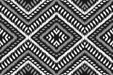 Geleneksel etnik düzen. Kabilede kusursuz bir düzen var. Arkaplan, duvar kağıdı, vektör illüstrasyonu, tekstil, kumaş, giysi, batik, halı, nakış için tasarım.