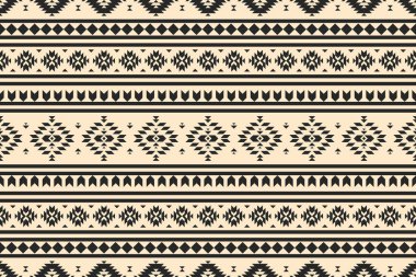 Yerli sanat desenli halı. Geleneksel etnik geometrik kusursuz desen. Kabile tarzı. Arkaplan, illüstrasyon, kumaş, kıyafet, halı, tekstil, batik, nakış için tasarım.