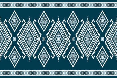 Halı etnik model sanat. Kabilede kusursuz bir düzen var. Aztek geometrik süs izi. Meksika usulü. Arkaplan, illüstrasyon, kumaş, kıyafet, halı, tekstil, batik, nakış için tasarım.