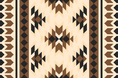 Etnik Aztek desenli sanat. Halk nakışı, ve Meksika tarzı. Halı geometrik kusursuz desen. Arkaplan, illüstrasyon, kumaş, kıyafet, halı, tekstil, batik, nakış için tasarım.