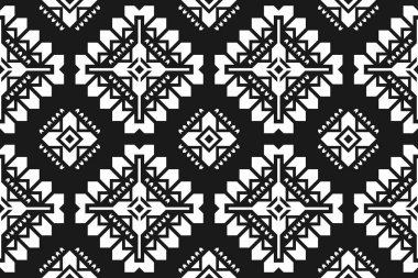 Geometrik etnik kalıplar geleneksel. Amerikan, Meksika tarzı. Kumaş etnik model sanat. Arkaplan, illüstrasyon, kumaş, giysi, halı, batik, nakış için tasarım.