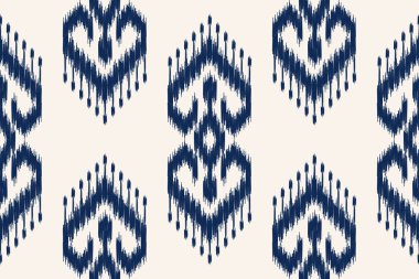 Etnik Ikat doğusundaki kusursuz desen. El çizimi kabile tarzı güzel halı deseni. kumaş, tekstil, halı, giysi, batik, motif için.