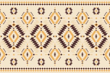 Kabiledeki etnik Ikat deseni kusursuz. halk nakışı, Amerikan, Meksika kumaşı, halı, tekstil, halı, giysi, batik, motif.