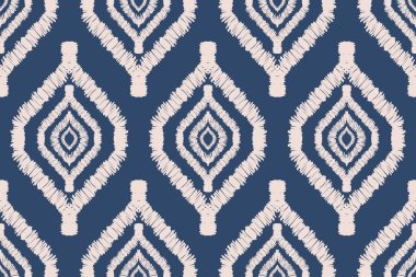 Etnik kumaş desenli, kusursuz geleneksel. Ikat stili, yerli kabile. arkaplan, halı, giysi, batik, doku için.