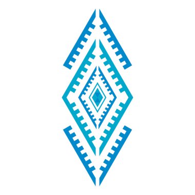 Geometrik etnik model sanatı. Amerikan, Meksika tarzı. Beyaz arka plan. Aztek kabile süsü izi. Kumaş, giysi, tekstil, logo, sembol tasarımı.