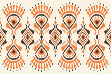 Rug ikat desenli Aztek tarzı. Kabilede etnik kökenli, kusursuz bir model. halk nakışı, Amerikan, Meksika kumaşı, halı, tekstil, giysi, batik, motif.