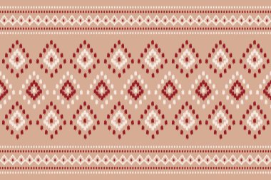 Rug ikat desenli Aztek tarzı. Kabilede etnik kökenli, kusursuz bir model. halk nakışı, Amerikan, Meksika kumaşı, halı, tekstil, giysi, batik, motif.