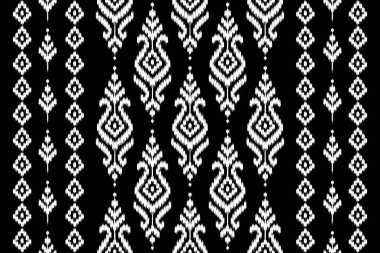 Kumaş, kabilesel olarak kusursuz bir desen. Doğal etnik stil halı. Folk nakışı. Arkaplan, giysi, halı, tekstil, batik için tasarım.