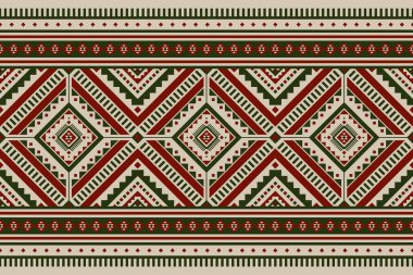 Güzel halı kabilesi sanatı. Geleneksel geometrik etnik doğulu kusursuz desen. Folk, nakış. Hint tarzı. Arkaplan, kumaş, giysi, halı, batik, baskı için tasarım.