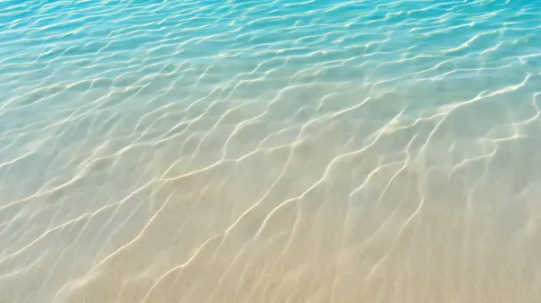 stock image Tropical Sands Under Shallow Waves - Ocean Water Abstract