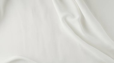Yumuşak Katlı Beyaz Kumaş Arkaplanı