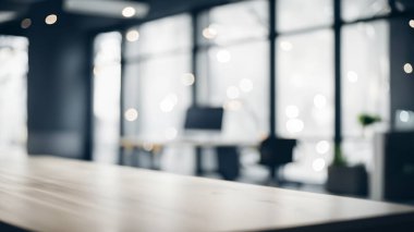 Doğal Işıkla Bulanık Modern Ofis İçi