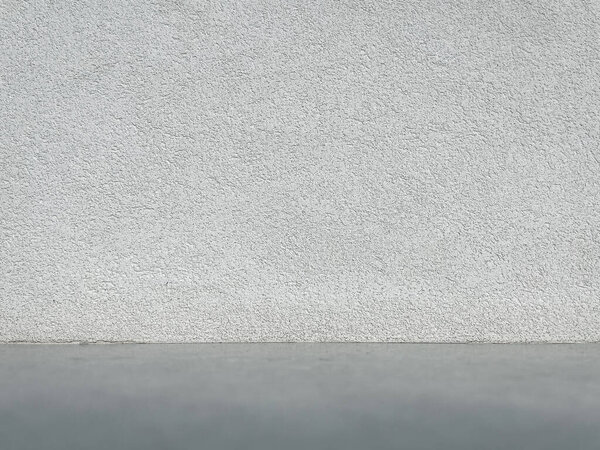 Fondo Vacío Blanco Texturizado Neutro Pared Del Piso Gris Para — Foto de Stock