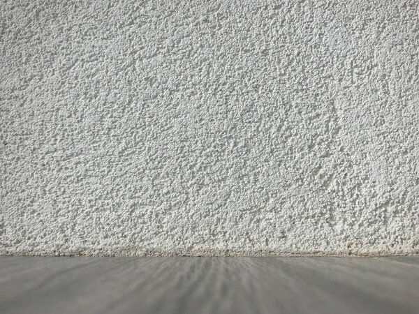 Muro Blanco Texturizado Minimalista Fondo Piso Para Producto Mockup — Foto de Stock