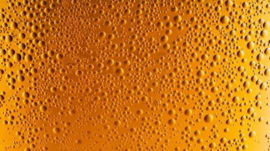 Altın Arkaplanda Bira Kabarcıklarının Makro Yakın Çekimi