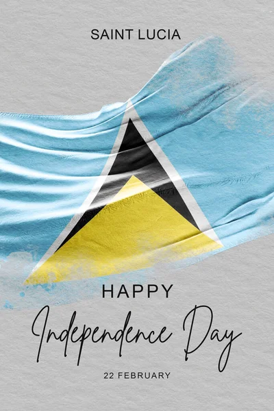 saint lucia Independence day banner, Social Media Design Template