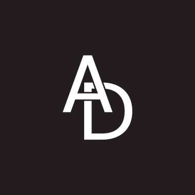 Üzerinde reklam yazan siyah beyaz bir logo.