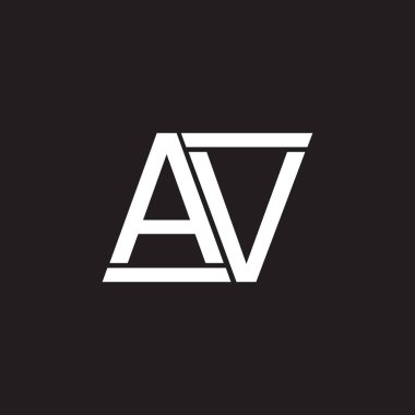 Siyah beyaz bir logo.