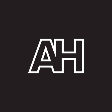 Üzerinde harfler olan siyah beyaz bir logo.