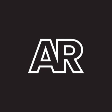 Siyah beyaz bir logo, üzerinde 