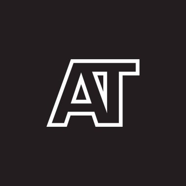 Bir logoda siyah beyaz harfler