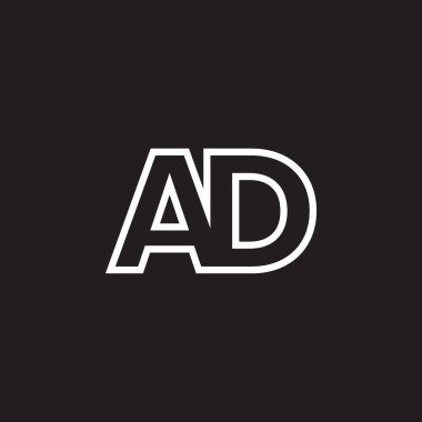 Üzerinde reklam yazan siyah beyaz bir logo.