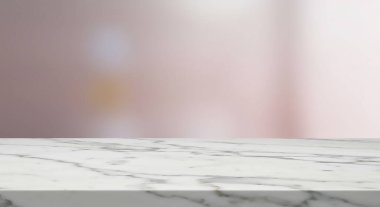 boş mermer tablo ve bulanık mermer arkaplan, montaj için ürün görüntüsü veya ürünleriniz.