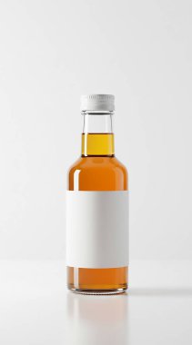 beyaz zemin üzerinde ilaç şişe.