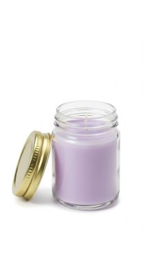 Lavantalı cam şişe.