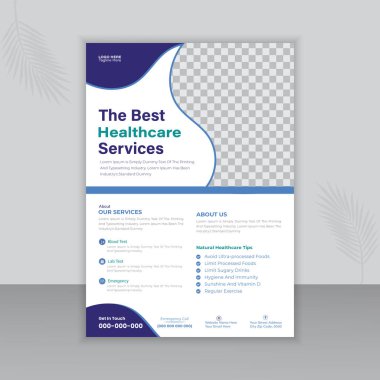 Tıbbi İlan ya da Broşür Tasarımı Şablonu