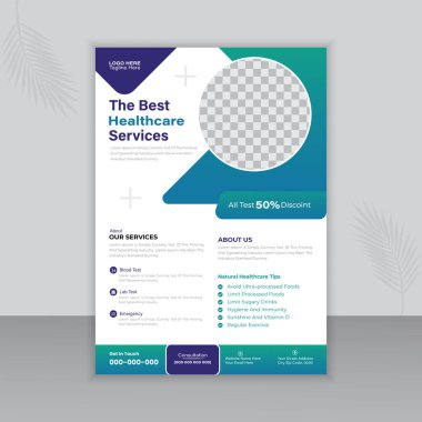 Tıbbi İlan ya da Broşür Tasarımı Şablonu