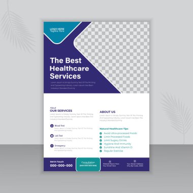 Tıbbi İlan ya da Broşür Tasarımı Şablonu