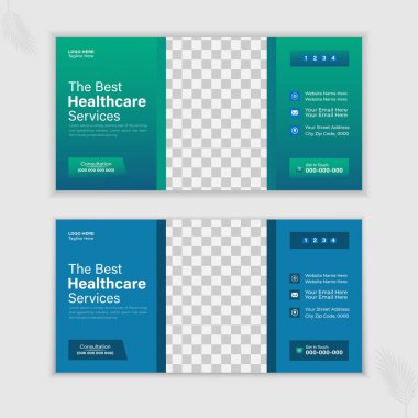 Tıbbi E- posta İmzalama veya Vektör Tasarım Şablonu ve En İyi Sağlık Hizmetleri