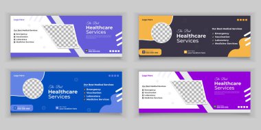 Sağlık Hizmetleri Paketi, Web Afişi Kapağı Tasarım Şablonu